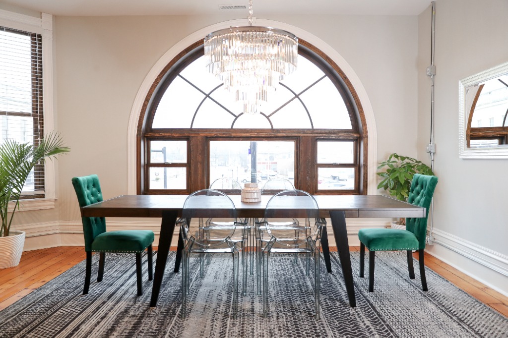 The Loft Above dining room